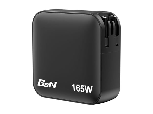 Verbatim - Strømadapter - GaN - 165 watt - 5 A - PD 3.0, PD/PPS, QC 4.0 - 4 utgangskontakter (3 x USB-C, USB)