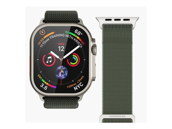 Vonmählen Classic Nylon Loop Oliivi 42 / 44 / 45 / 49 mm