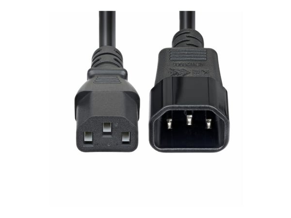 StarTech.com 4,5m Power Extension Cord, C14 to C13, 15A 250V, KEMA-KEUR - Virran jatkojohto - IEC 60320 C14 - IEC 60320 C13 - AC 250 V - 15 A - 4,6...
