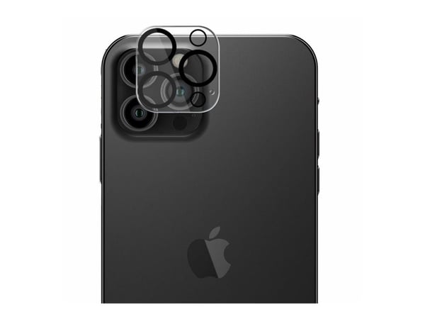 eSTUFF Titan Shield - Linsebeskytter for mobiltelefon - gjennomsiktig - for Apple iPhone 14 Pro, 14 Pro Max