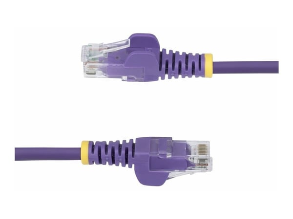 Startech 2.5m Purple Slim CAT6 Ethernet Cable, Snagless, 28AWG, LSZH - Koblingskabel - RJ-45 (hann) til RJ-45 (hann) - 2.5 m - 3.6 mm - UTP - CAT 5...