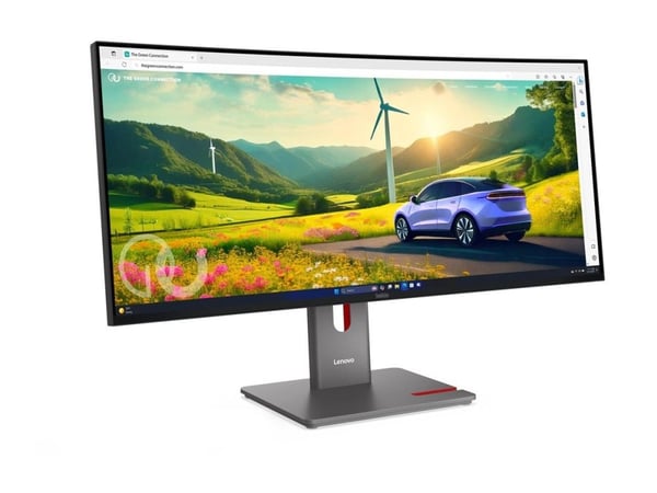 Lenovo ThinkVision P34WD-40 - LED-skjerm - kurvet - 34" - 3440 x 1440 @ 120 Hz - IPS - 350 cd/m² - 2000:1 - DisplayHDR 10 - 4 ms - HDMI, DisplayPor...