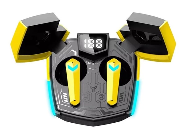 Canyon DoubleBee GTWS-2 - True wireless-hodetelefoner med mikrofon - i øret - Bluetooth - gul