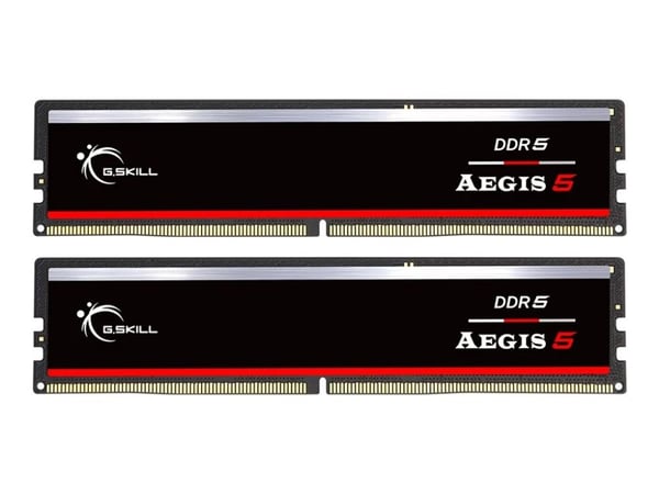 G.Skill AEGIS 5 - DDR5 - sett - 32 GB: 2 x 16 GB - DIMM 288-pin - 6000 MT/s / PC5-48000 - CL36 - 1.35 V - ikke-bufret - on-die ECC