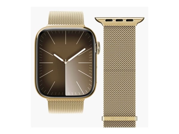 Vonmählen Milanese Loop 2 - Sløyfe for smart armbåndsur - 40/41/42 mm - gull - for Apple Watch Hermès Series 9, SE 3, Series 10, Series 11, Series ...