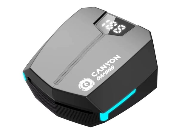 Canyon DoubleBee GTWS-2 - True wireless-hodetelefoner med mikrofon - i øret - Bluetooth - svart