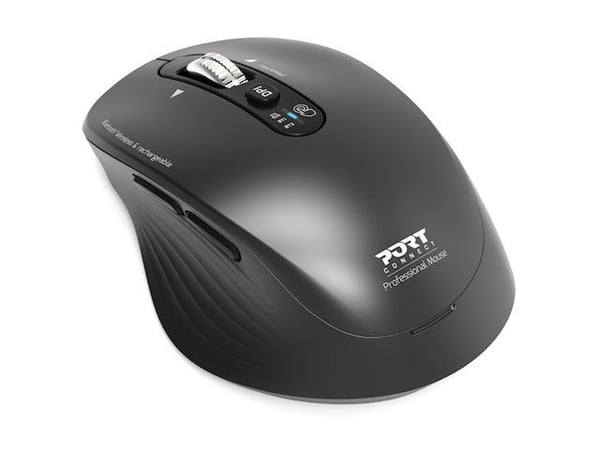 Port Designs 910202, Oikeakätinen, Optinen, RF Wireless + Bluetooth, 3200 DPI, musta