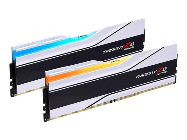G.Skill Trident Z5 Neo RGB - DDR5 - sats - 64 GB: 2 x 32 GB - DIMM 288-pin - 6000 MT/s - CL36 - 1.35 V - ej buffrad - on-die ECC - vit