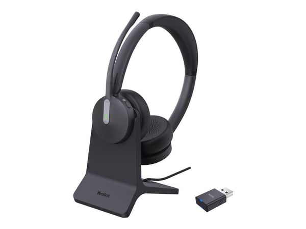 Yealink WH64 Hybird Dual with Charging Stand Teams -lataustelineellä varustetut kuulokkeet, Langaton, 20 - 20000 Hz, Toimisto/puhelukeskus, 151 g, ...