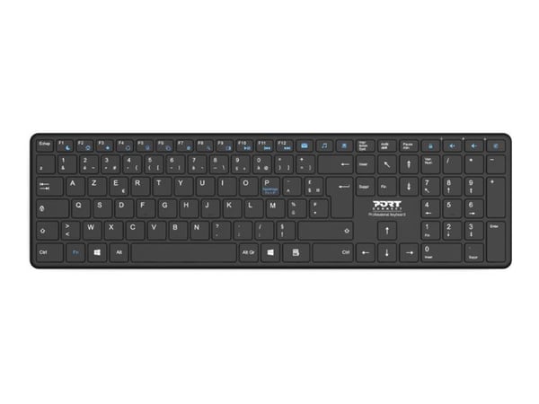 PORT Connect OFFICE PRO - Tastatur - ladbar - trådløs - Bluetooth - QWERTY - Nordisk