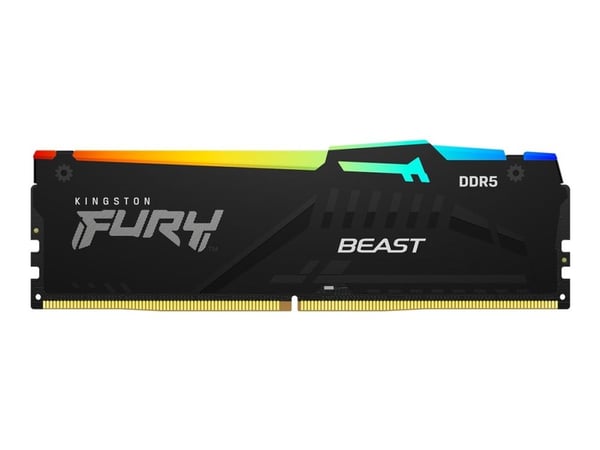 Kingston FURY Beast - DDR5 - modul - 32 GB - DIMM 288-pin - 2800 MHz / PC5-44800 - CL36 - 1.25 V - ej buffrad - on-die ECC - svart