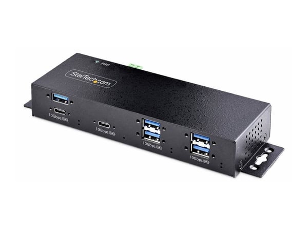 StarTech.com HB31C5A2CME, USB 3.2 Gen 2 (3.1 Gen 2) Type-C, USB 3.2 Gen 2 (3.1 Gen 2) Type-A, USB 3.2 Gen 2 (3.1 Gen 2) Type-C, 10000 Mbit/s, musta...