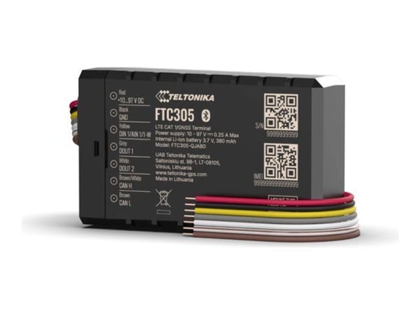 Teltonika FTC305 - GPS/GLONASS/GALILEO/BeiDou/QZSS-sporingsenhet - 128 MB