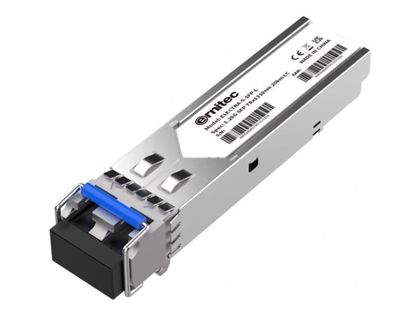 Ernitec Electra - SFP (mini-GBIC) transceivermodul - 1.25GbE - over fiberoptikk - Ethernet 1.25GBase-T - LC-enkeltmodus - opp til 10 km - 1310 nm