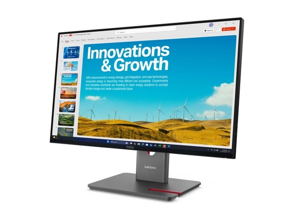 Lenovo ThinkVision P24QD-40 - LED-skärm - 24" (23.8" visbar) - 2560 x 1440 QHD @ 120 Hz - IPS - 300 cd/m² - 1500:1 - DisplayHDR 10 - 4 ms - HDMI, D...