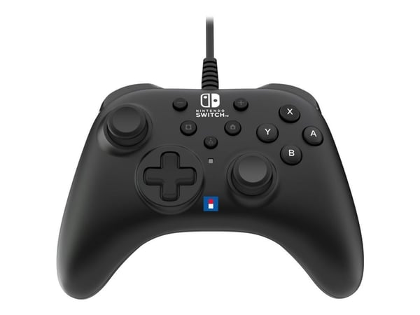 Hori HORIPAD Turbo, Pad-ohjain, Nintendo Switch, D-pad, Ohjauspainikkeet, Kotipainike, Turbopainike, Langallinen, Musta, 3 m
