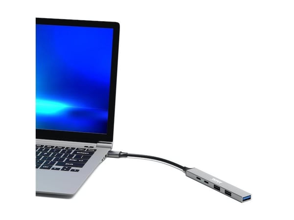 Port Designs 900163, USB Type-C, USB Type-C, 5000 Mbit/s, hopea, alumiini, 100 W