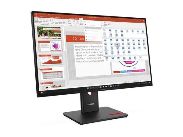 Lenovo ThinkVision T27-40, 68,6 cm (27"), 1920 x 1080 pikseliä, Full HD, LED, 6 ms, musta