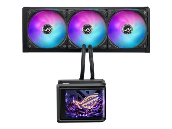 ASUS ROG Ryuo IV SLC 360 ARGB, All-in-one-nesteenjäähdytin, 12 cm, musta