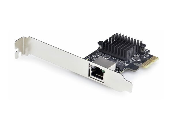 StarTech.com PR15GR-NETWORK-CARD, Sisäinen, Langallinen, PCI Express, Ethernet, 5000 Mbit/s, musta, Hopea