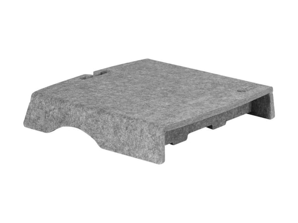 BakkerElkhuizen Q-Riser 50 Circular, Fritstående, 61 cm (24"), Grå