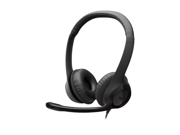Logitech H390 - Hodesett - on-ear - kablet - USB-C - svart