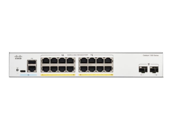 Cisco C1300-16FP-2G, Hallittu, L2/L3, Gigabit Ethernet (10/100/1000)