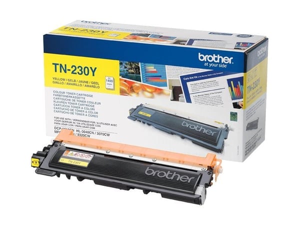Brother TN230Y - Gul - original - tonerpatron - for Brother DCP-9010CN, HL-3040CN, HL-3040CW, HL-3070CW, MFC-9120CN, MFC-9320CN, MFC-9320CW