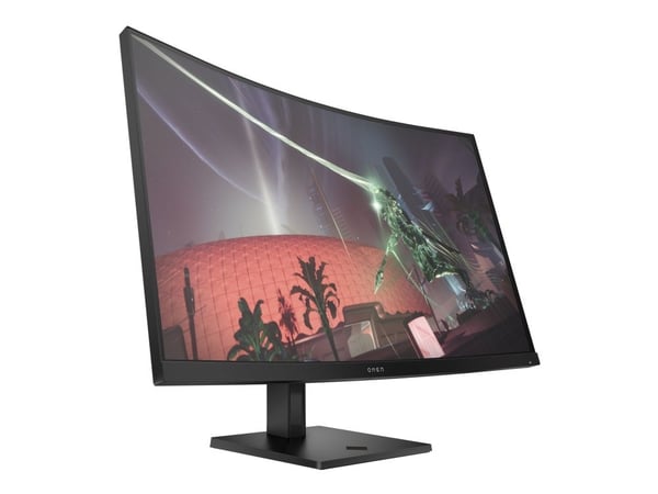 OMEN by HP 32c - LED-skjerm - gaming - 31.5" - 2560 x 1440 QHD @ 165 Hz - VA - 400 cd/m² - 3000:1 - 1 ms - 2xHDMI, DisplayPort