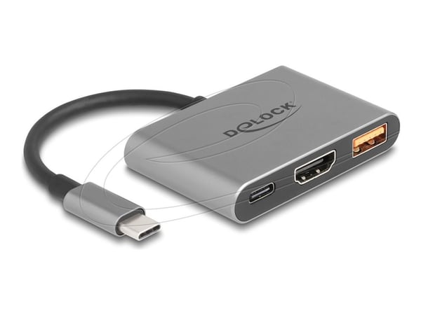 Delock - Dockningsstation - USB-C / Thunderbolt 3 / Thunderbolt 4 - HDMI
