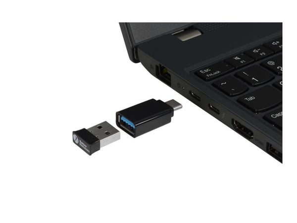 Bakker Elkhuizen PRF - Vertikal mus - ergonomisk - högerhänt - 6 knappar - trådlös - 2.4 GHz - trådlös USB-mottagare - svart, mörkgrå - kartongbox