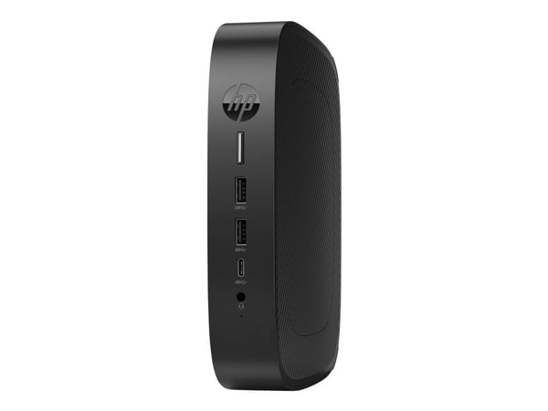 HP Elite t655 - Tynn klient - SFF 1 x Ryzen Embedded R2314 / inntil 3.5 GHz - RAM 4 GB - flash 32 GB - eMMC - Radeon Graphics - Gigabit Ethernet, B...