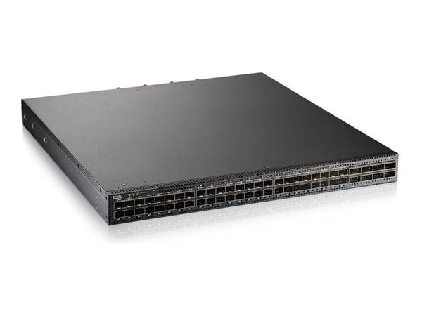 Zyxel CX4800-56F - Switch - fiberaggregasjon - L3 - Styrt - 48 x 10/25 Gigabit SFP28 + 8 x 100 Gigabit QSFP28 - rackmonterbar, stasjonær - PoE (323...
