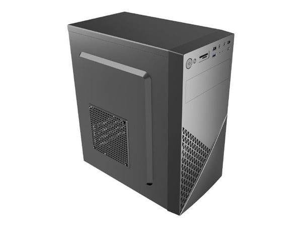 Gembird Fornax K170 - Office computer case - mini ATX - ingen strømforsyning (ATX) - svart - USB/lyd