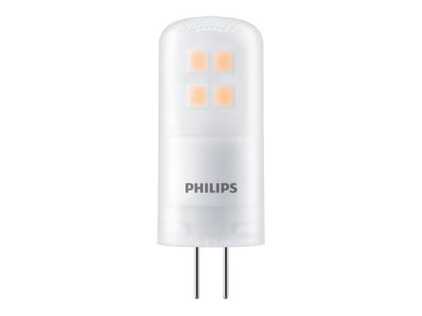 Philips CorePro - LED-lyspære - form: kapsel - mattslipt finish - G4 - 2.1 W (ekvivalent 20 W) - klasse F - varmt hvitt lys - 2700 K