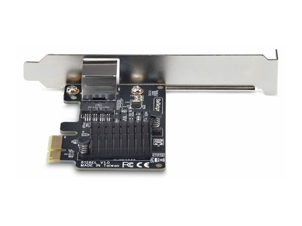 StarTech.com PR15GR-NETWORK-CARD, Sisäinen, Langallinen, PCI Express, Ethernet, 5000 Mbit/s, musta, Hopea