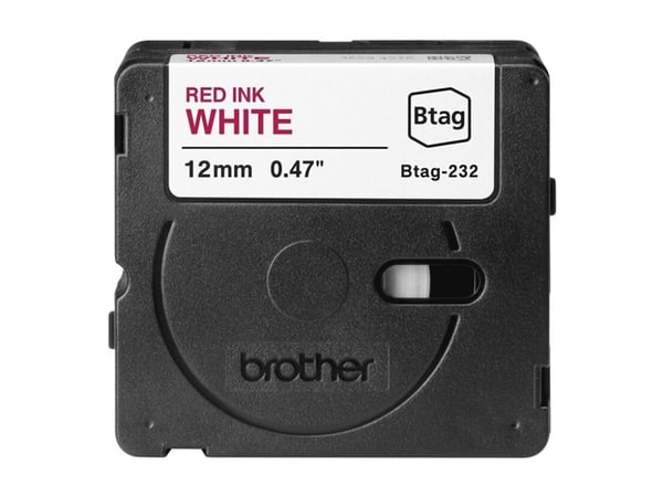 Brother BTAG-232, Punainen valkoisella, Filippiinit, 5 vuosi/vuosia, Brother, P-touch PT-N10, PT-N20, PT-N25BT, 1,2 cm