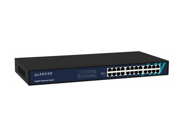 Lanview - Switch - smart - 24 x 10/100/1000 - stasjonær, rackmonterbar