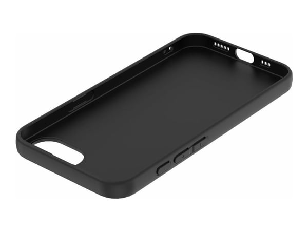 eSTUFF Infinite Vienna - Baksidedeksel for mobiltelefon - 100% recycled plastic - termoplast-polyuretan (TPU) - svart - for Apple iPhone 16e