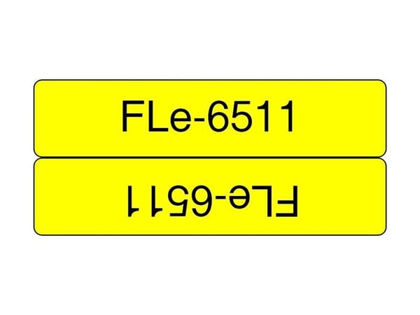 Brother FLE-6511, Musta keltaisella, 72 kpl, Kiina, Brother, 2,1 cm, 69 mm