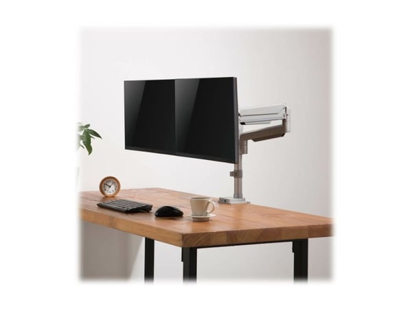 Eaton Tripp Lite Series Dual-Display Flex-Arm Mount for 17" to 32" Monitors - Clamp or Grommet, USB, Audio Ports - Monteringssett (skrivebordsklemm...