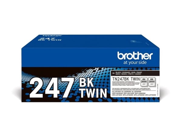 Brother TN-247BKTWIN, 3000 sivua, Musta, 2 kpl