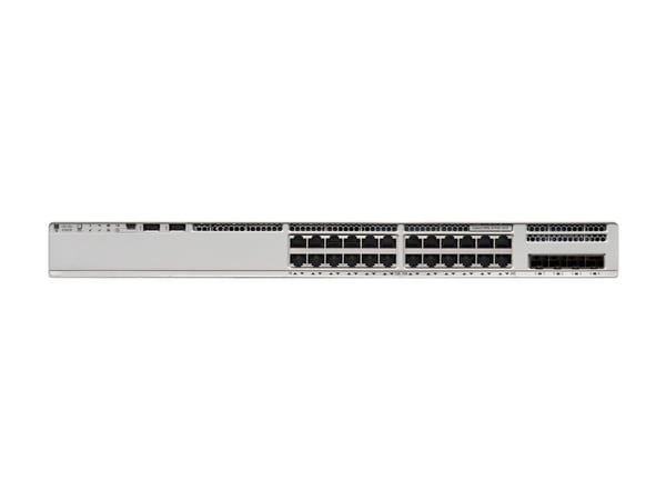 Cisco Catalyst 9200L - Network Essentials - switch - L3 - 24 x 10/100/1000 (PoE+) + 4 x Gigabit SFP (opplink) - rackmonterbar - PoE+ (740 W)