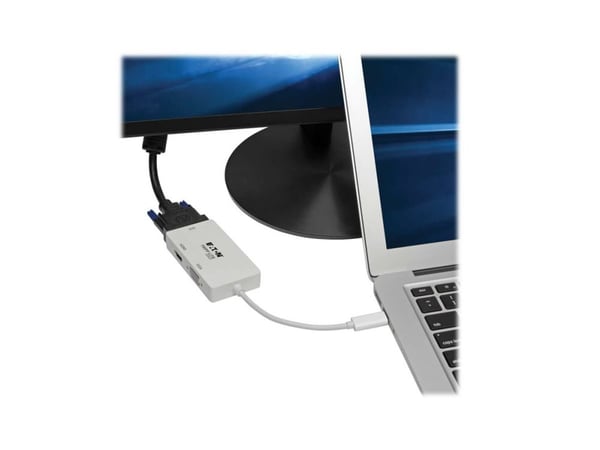 Eaton Tripp Lite Series USB Type-C (USB-C) to HDMI/DVI/VGA All-in-One Converter Adapter, Thunderbolt 3 Compatible, Ultra HD 4K x 2K (3840 x 2160) @...