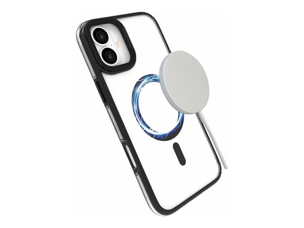eSTUFF ES67141100, Suojus, Apple, iPhone 16, 15,5 cm (6.1"), Läpinäkyvä, musta