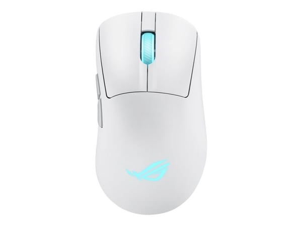 ASUS ROG Keris II Origin - Mus - ergonomisk - optisk - 7 knapper - trådløs, kablet - 2.4 GHz, USB 2.0, Bluetooth 5.1 - USB ROG Omni trådløs mottake...