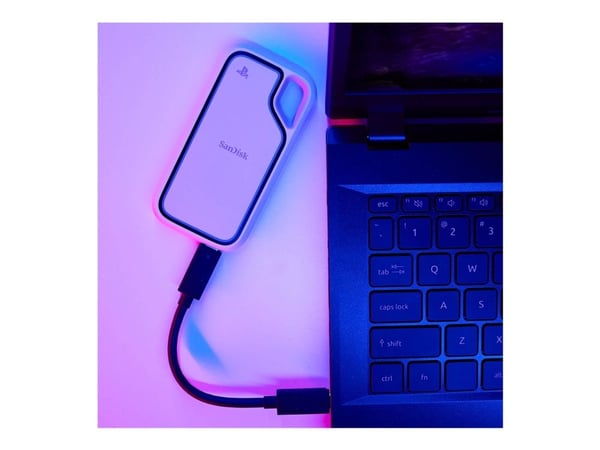 SanDisk Extreme Portable - SSD - 2 TB - ekstern (bærbar) - USB 3.2 Gen 2 (USB-C kontakt)
