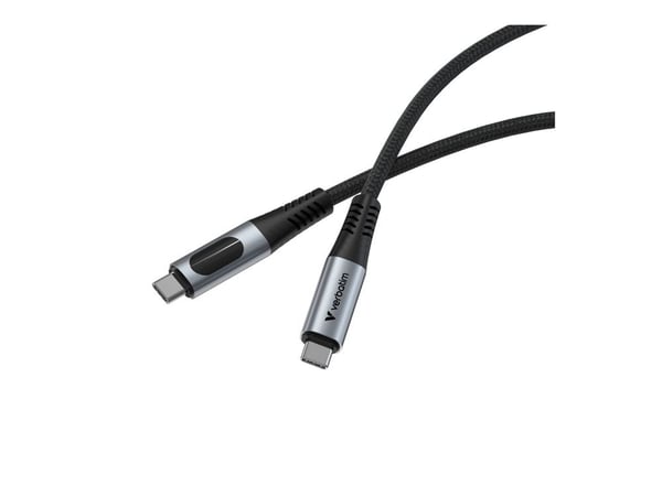 Verbatim 31849 USB4 Gen 2x2 1,2 m USB C -kaapeli Musta