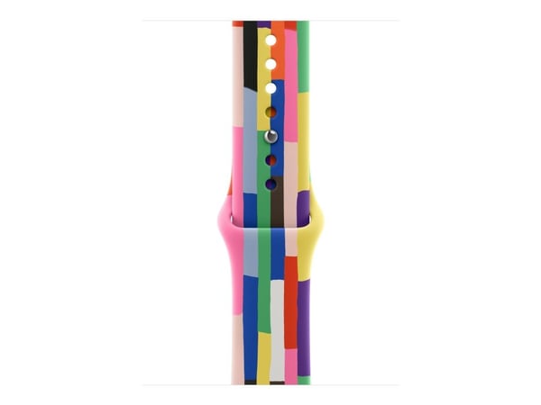 Apple - Pride Edition - band för smart klocka - 46mm - storlek S/M - för Watch Hermès Series 9, SE 3, Series 10, Series 11, Series 8, Series 9, Ult...