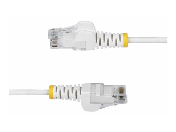 Startech 1m White Slim CAT6 Ethernet Cable, Snagless, 28AWG, LSZH - Koblingskabel - RJ-45 (hann) til RJ-45 (hann) - 1 m - 3.6 mm - UTP - CAT 5/5e/6...